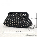 Fasten Gathered Hobo Evening Wristlet