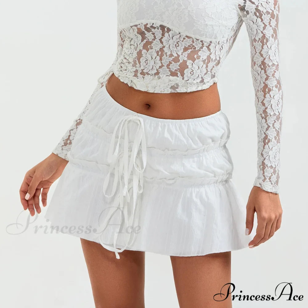 Fasten-Up Front Cottage Style Skirt