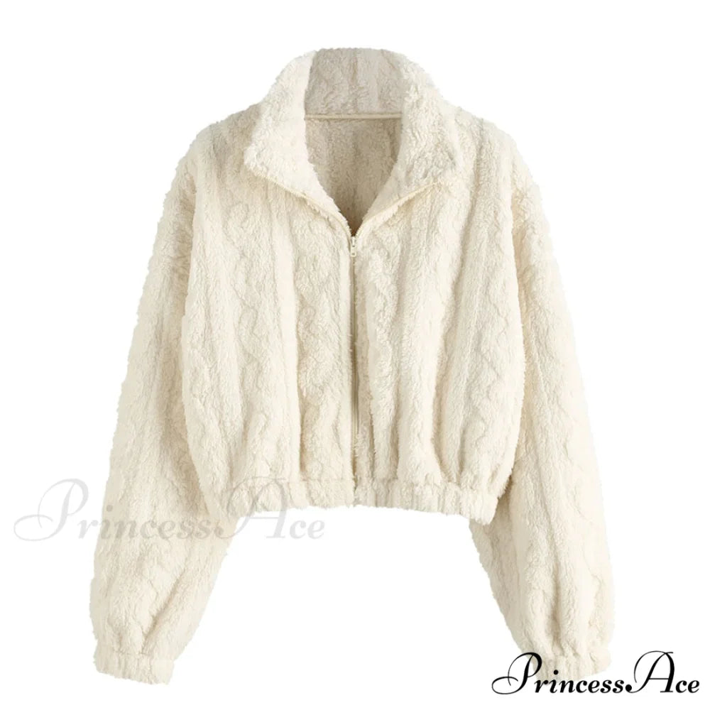 Faux Fur Fuzzy Drop Shoulder Coat