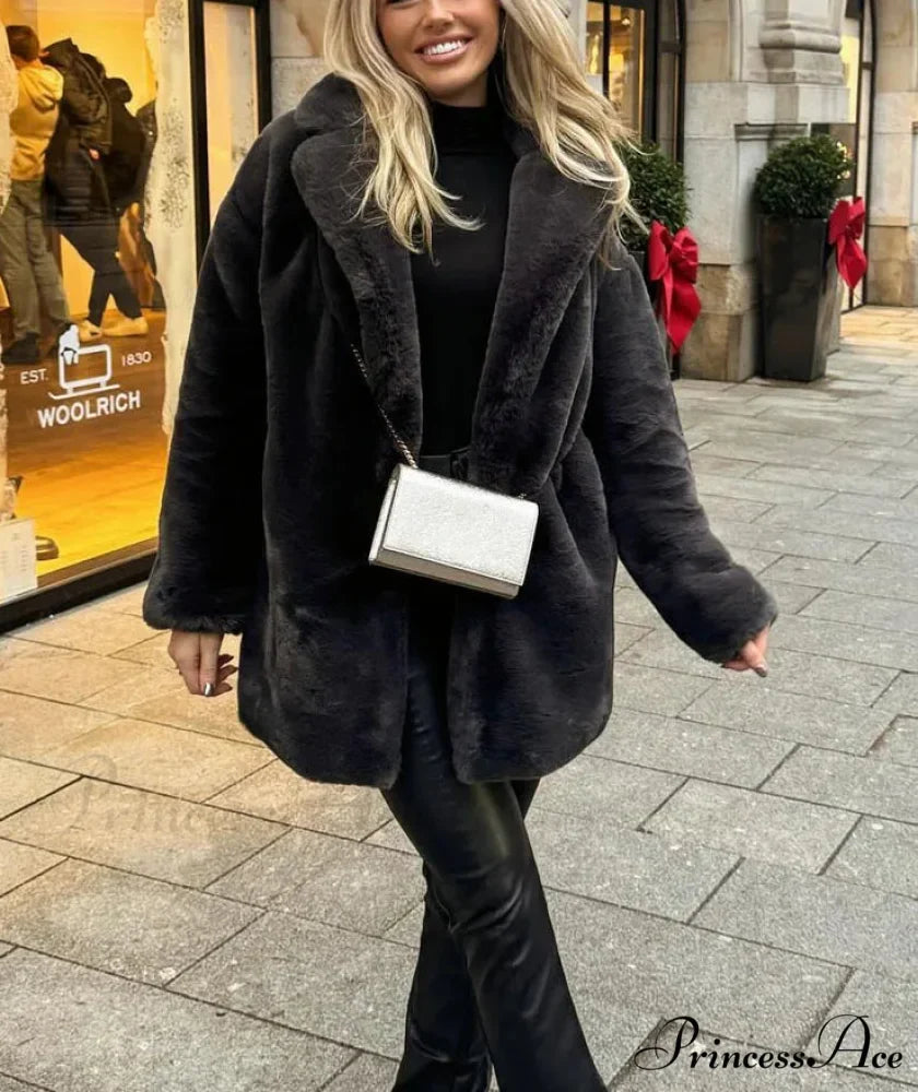 Faux Fur Thick Winter Coat