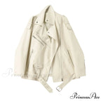 Faux Leather Cool Loose Coat