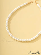Faux Pearl Beaded Necklace