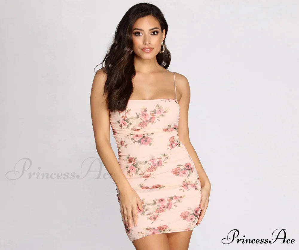 Fawning Over Stylish Florals Mini Dress