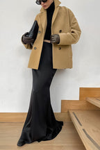 Vintage Wool Blend Midi Coat