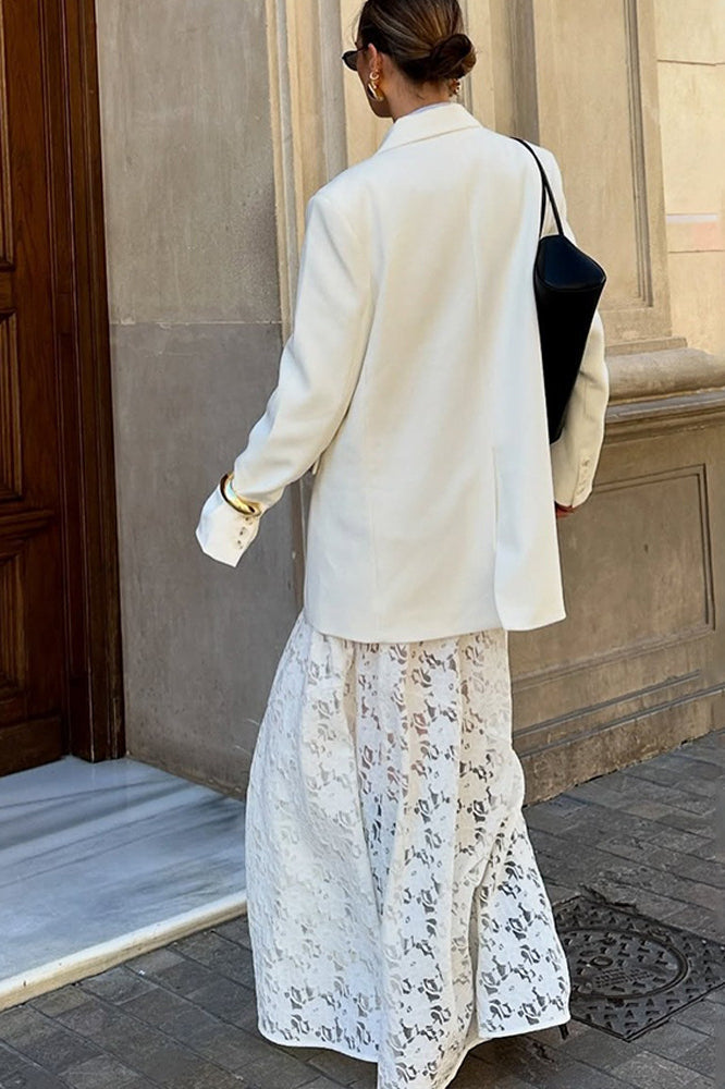 Lace High-Waisted Bodycon Skirt