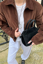 Retro Corduroy Collared Jacket