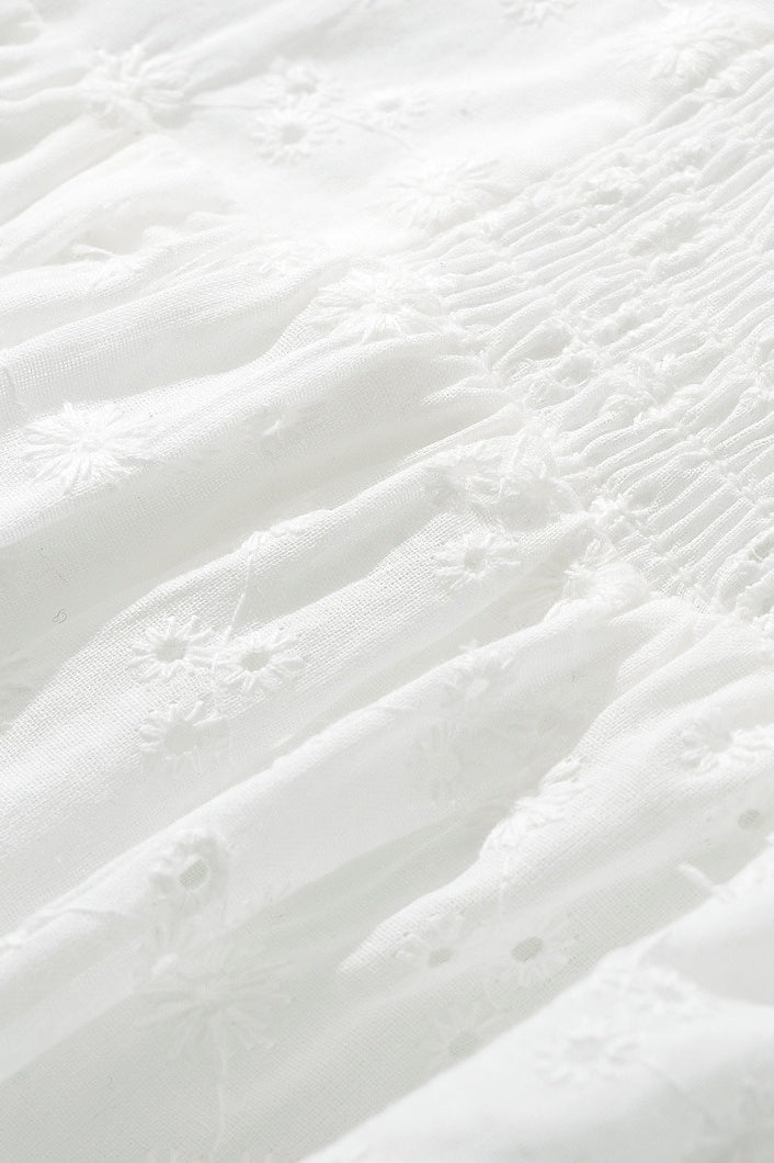 Embroidered Cotton Cami Boho Dress