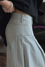 Deconstructed Flared Denim Jeans