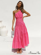 Feathers Strapless Sleeveless Split Hem Evening Maxi Dress