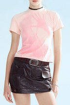 Chic Fitted Cotton T-Shirt
