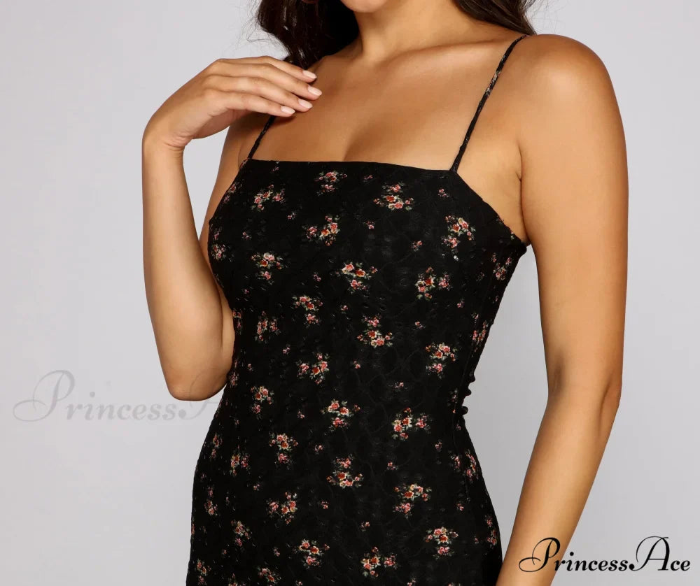 Feeling Sweet And Charming Stylish Eyelet Mini Dress