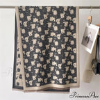 Feline Pattern Cashmere Winter Cozy Scarf