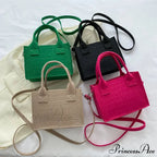 Felt Petite Tote Fall Winter Little Square Handbag