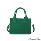 Felt Petite Tote Fall Winter Little Square Handbag