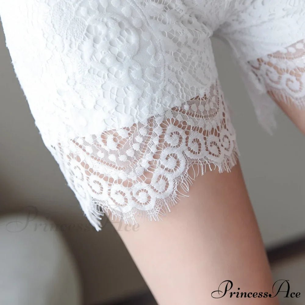 Female Lace Seamless Safety Short Pants