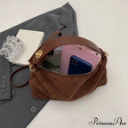 Females Velvet Changeable Crossbody Purse