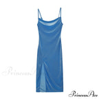 Festive Cheer Velvet Charming Slit Midi Dress