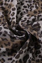 Vintage Leopard Print Low Waist Bodycon Skirt