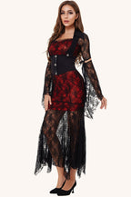 Vampire Witch Cosplay Maxi Dress Halloween Costume