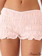 Firm Checkered Gathered Narrow Brief