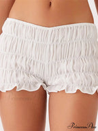 Firm Checkered Gathered Narrow Brief