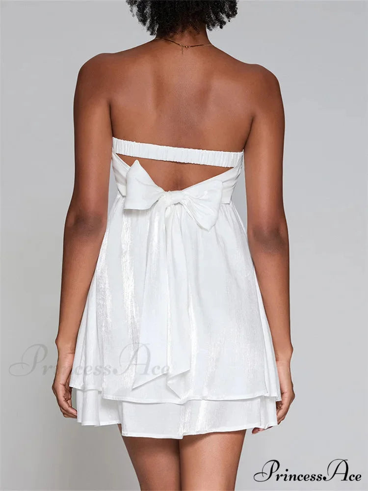 Firm Tube Top High-Rise Mini Dress