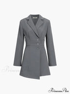 First Choice Blazer Trendy Long Sleeve Short Dress