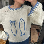 Fish Different Shade Crew Neck Cozy Jumper