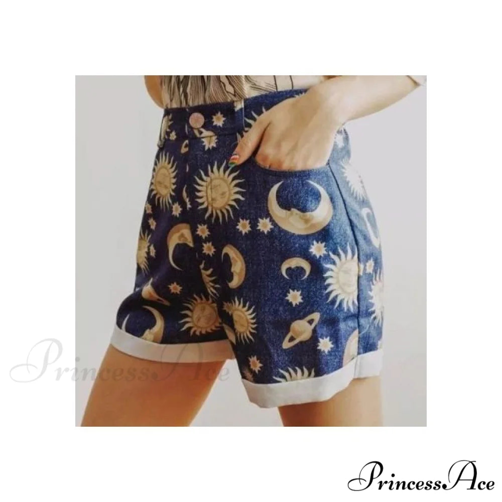 Fit Planet Printed Pattern Shorts
