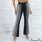 Flare High Waisted Wide Leg Color Bell Bottom Jeans