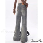 Flare Trousers Women Bow Patchwork Pants