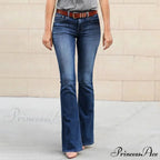 Flare Vintage Elastic Wide Leg Streetwear Jeans