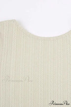 Flares Sleeve Backless Cable Knit Dress