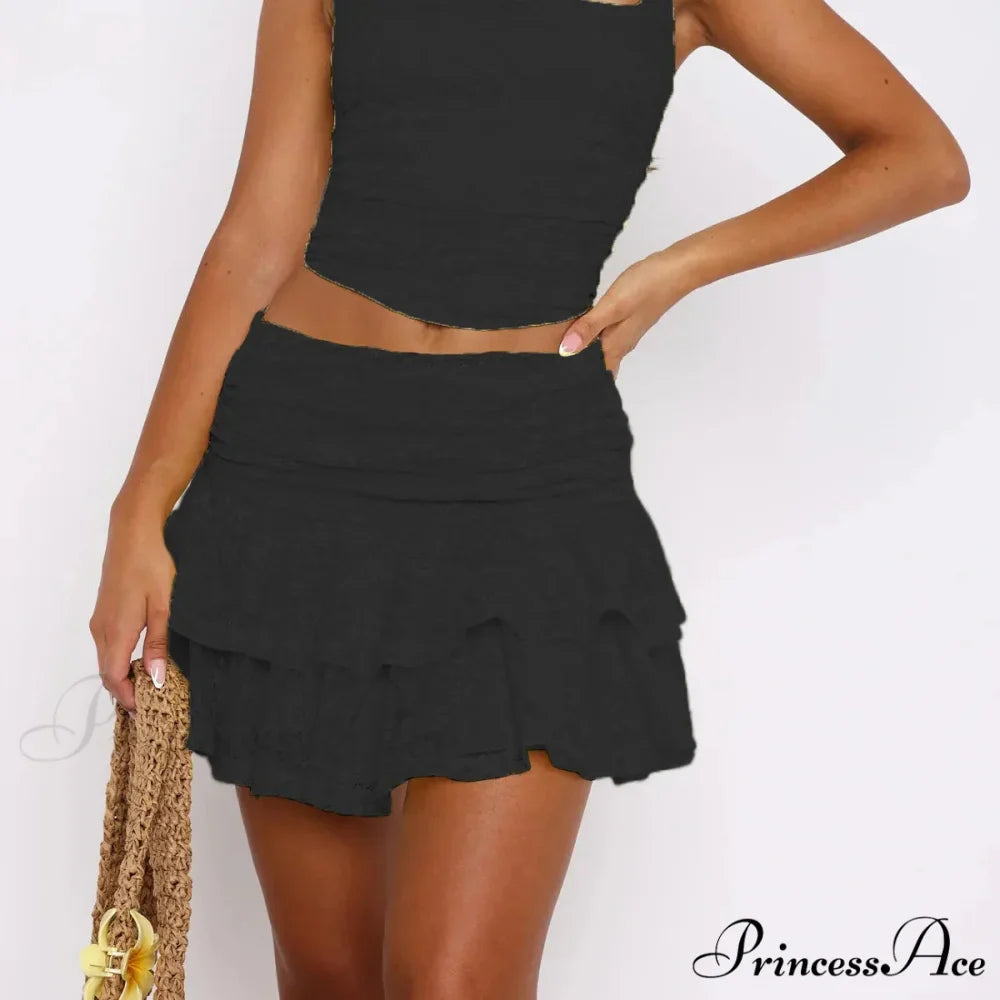 Flexible Frilled Half Slip Skirt