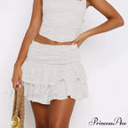 Flexible Frilled Half Slip Skirt