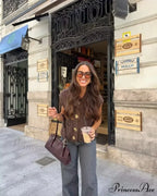 Flexible Rough Needle Knitted Sleeveless Sweater