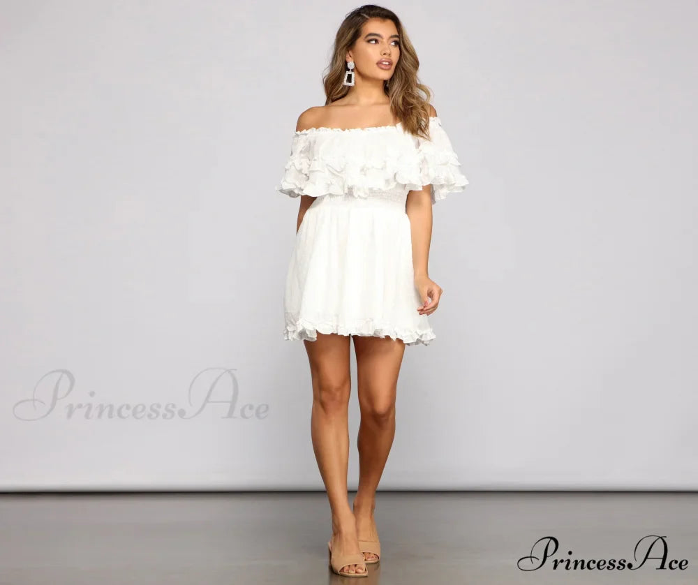 Flirty Vibes Stylish Linen Mini Dress