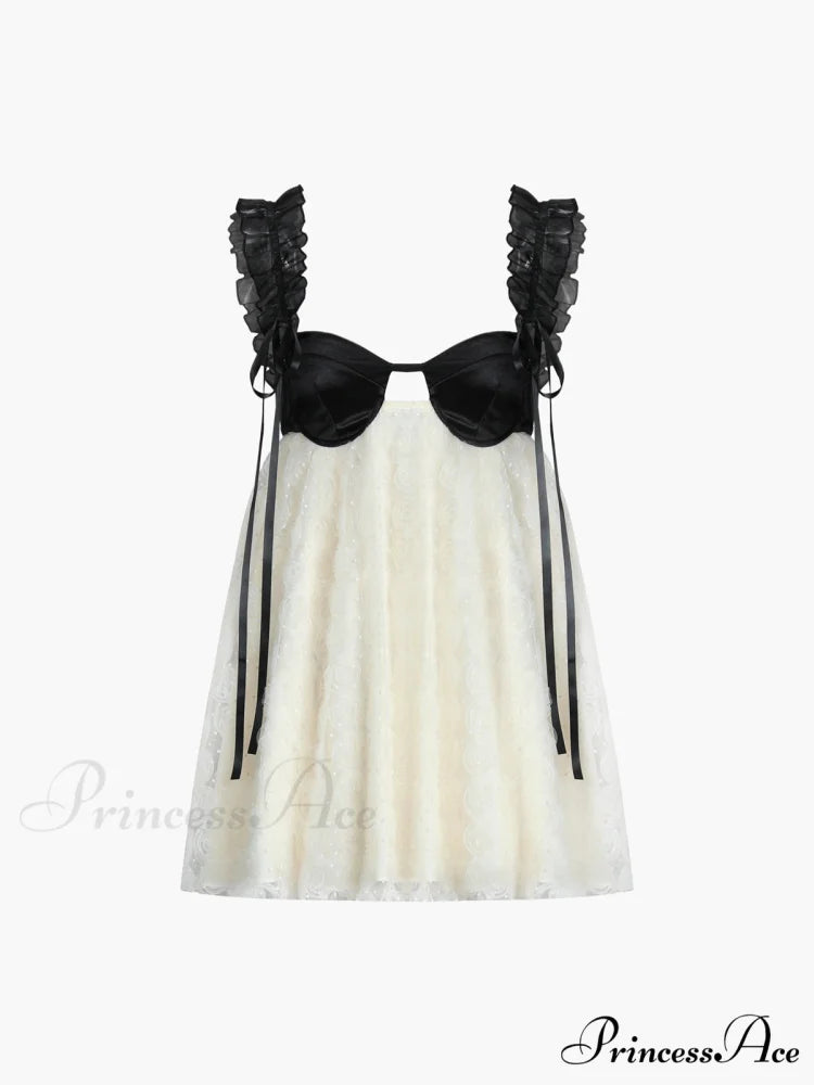 Floral Backless Tie Trendy Up Bow Short Dress