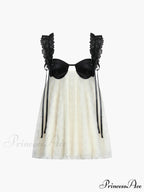 Floral Backless Tie Trendy Up Bow Short Dress