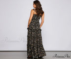 Floral Desire Stylish Ruffled Maxi Dress
