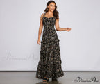 Floral Desire Stylish Ruffled Maxi Dress