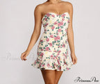 Floral Feels Stylish Ruffle Mini Dress