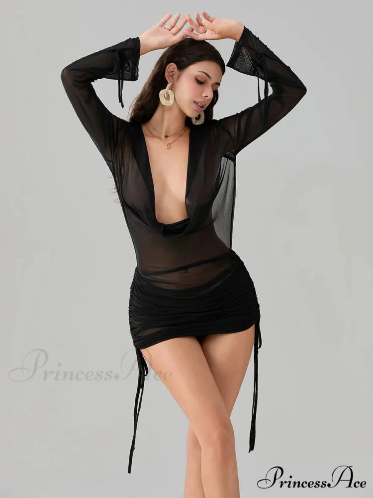 Floral Pattern Halter Short Dress