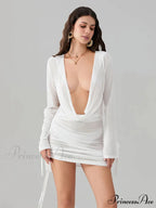 Floral Pattern Halter Short Dress