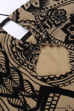 Floral Print Cutout Hip Dress Pack