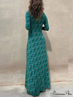 Floral Print Stylish Midi Dress