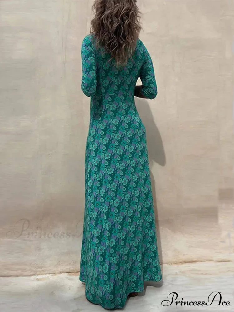 Floral Print Stylish Midi Dress