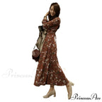 Floral Printed Dress Woman Dress