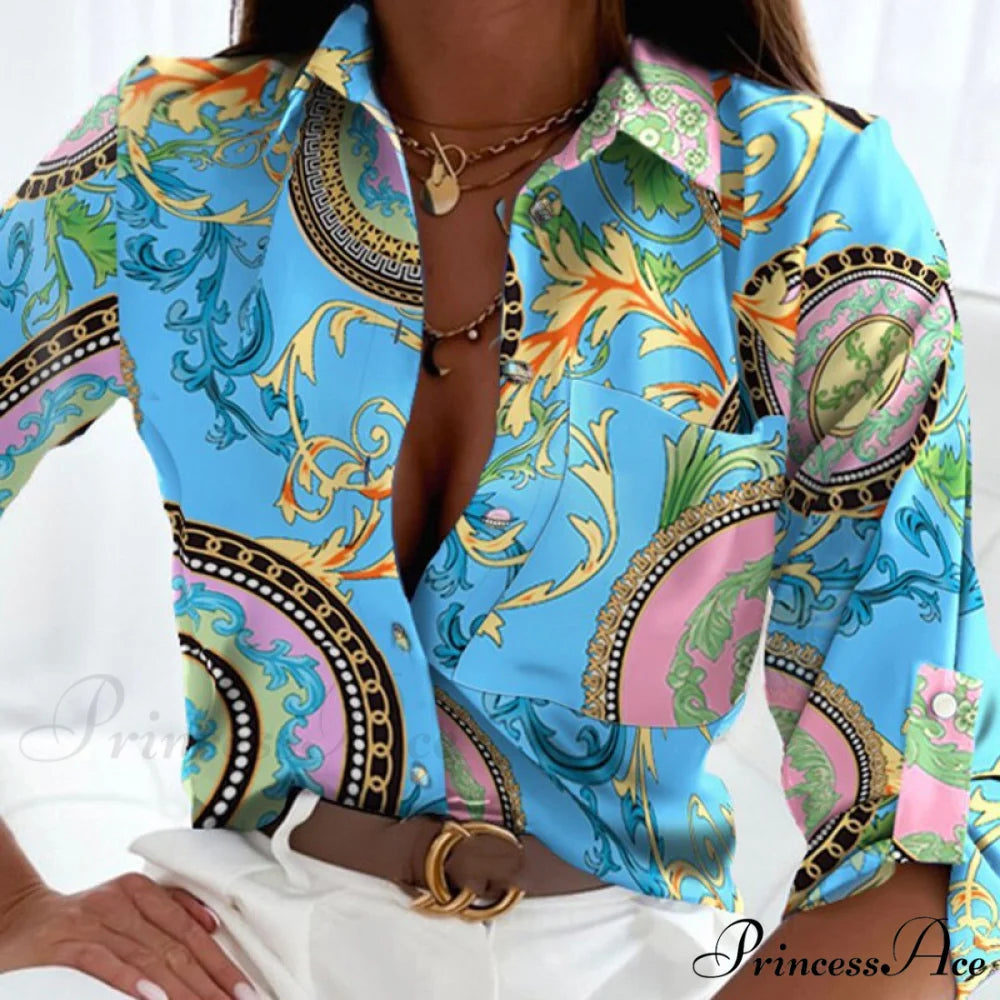 Floral Printing Single Button New Shirt