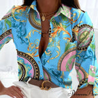 Floral Printing Single Button New Shirt